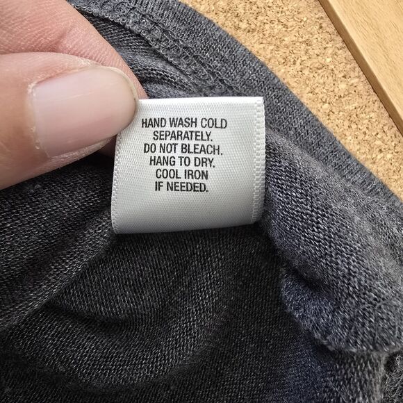 Sunday Linen Boxy Pullover Tunic Top shirt Gray & Black 2X (C44) - Picture 5 of 5